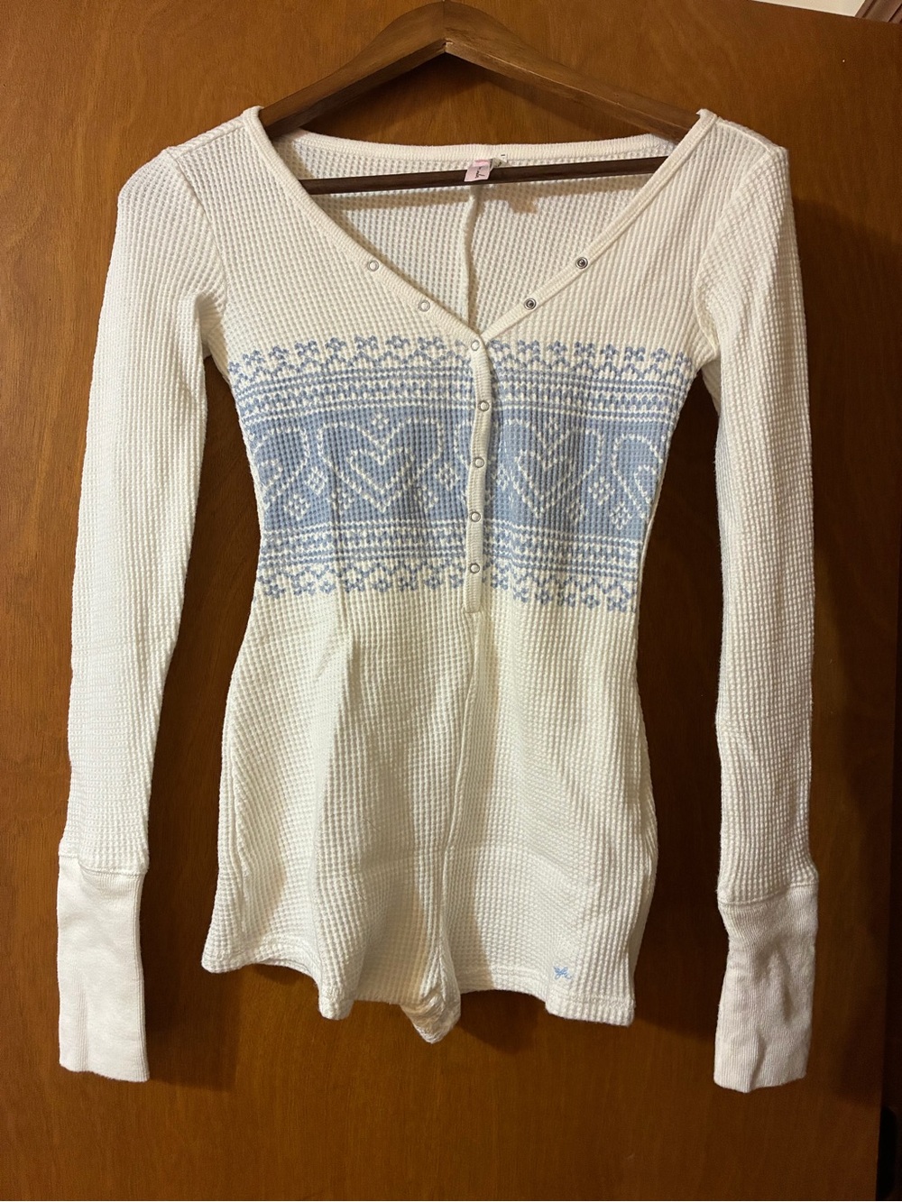 Urban Outfitters Cream Thermal Bodysuit